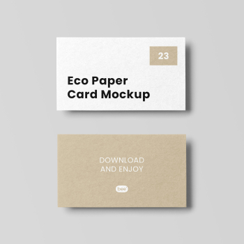 Free Paper Business Card Mockup Free Paper Business Card Mockup