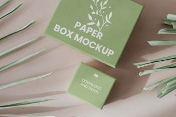Free Paper Eco Gift Box Mockups Free Paper Eco Gift Box Mockups