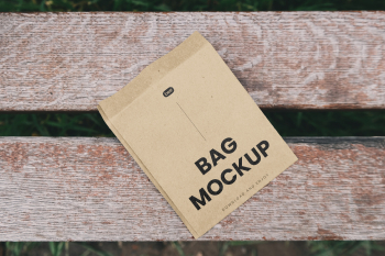 Free Paper Food Bag Mockup Free Paper Food Bag Mockup
