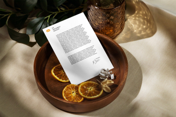 Free Paper Letterhead Mockup Free Paper Letterhead Mockup