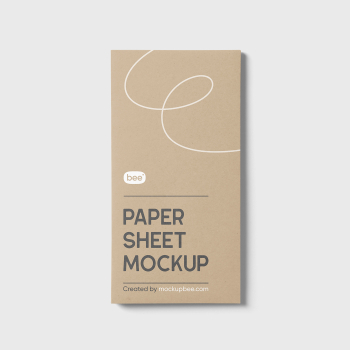 Free Paper Sheet Mockup Free Paper Sheet Mockup