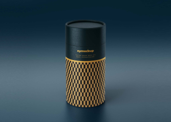 Free Paper Tube Mockup - Freebies Mockup