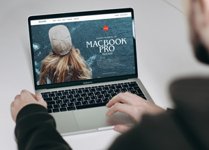 Free Person Working on MacBook Pro Mockup macbook pro Free Person Working on MacBook Pro Mockup macbook pro