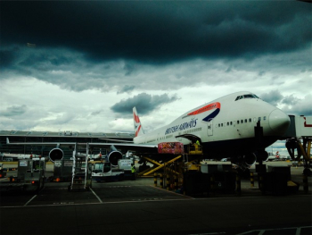 Free Photo of airplane, airport, luggage