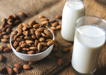 Free Photo of almond milk, bottle, bowl Free Photo of almond milk, bottle, bowl