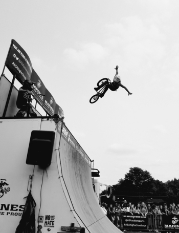 Free Photo of bmx, stunt, ramp