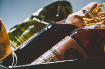 Free Photo of bottles, basket Free Photo of bottles, basket