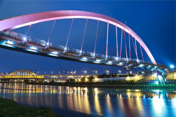 Free Photo of bridge, architecture, night