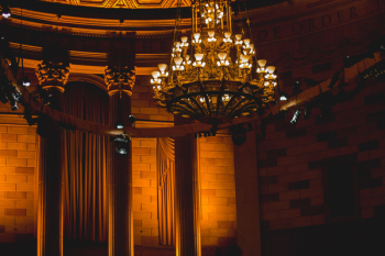 Free Photo of chandelier, lights, bricks Free Photo of chandelier, lights, bricks