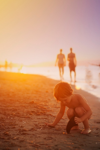 Free Photo of child, beach, ocean Free Photo of child, beach, ocean