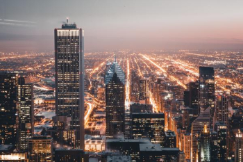 Free Photo of city lights, buildings, dawn city Free Photo of city lights, buildings, dawn city