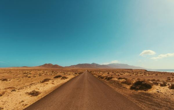 Free Photo of desert, road, blue sky Free Photo of desert, road, blue sky