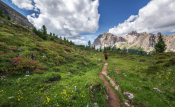 Free Photo of dolomites, hiker, landscape Free Photo of dolomites, hiker, landscape