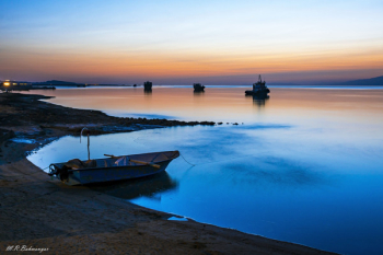 Free Photo of fishing, boat, sunset
