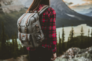 Free Photo of girl, brunette, backpack Free Photo of girl, brunette, backpack