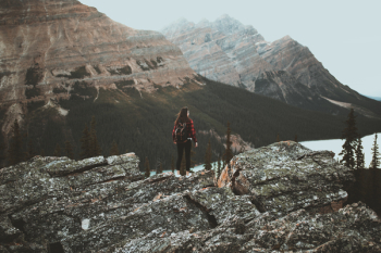 Free Photo of girl, brunette, mountains Free Photo of girl, brunette, mountains