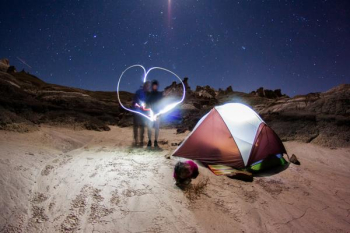 Free Photo of light, love, camping