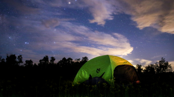 Free Photo of night, tent, camping