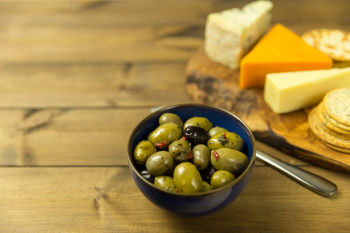 Free Photo of olives, cheese, crackers Free Photo of olives, cheese, crackers