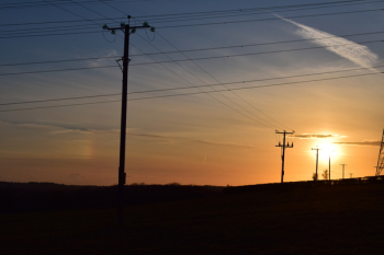 Free Photo of sunset, powerlines, wales Free Photo of sunset, powerlines, wales