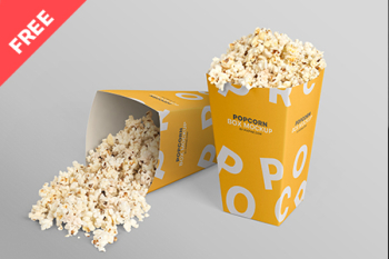 Free Popcorn Box Mockup popcorn box mockup free Free Popcorn Box Mockup popcorn box mockup free