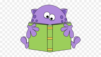 Free Reading Clipart - Monster Reading A Book Free Reading Clipart - Monster Reading A Book