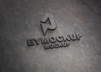 Free Realistic 3D Logo Mockup - Freebies Mockup Free Realistic 3D Logo Mockup - Freebies Mockup