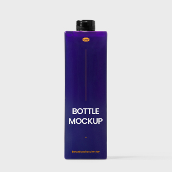 Free Rectangle Bottle Mockup Free Rectangle Bottle Mockup