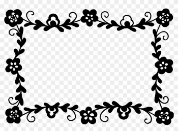 Free Rectangle Flower Frame 4 Png - Flower Frame Vector Png Black Free Rectangle Flower Frame 4 Png - Flower Frame Vector Png Black