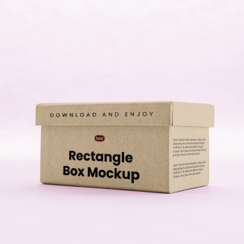 Free Rectangle Paper Box Mockup Free Rectangle Paper Box Mockup