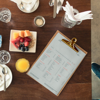 Free Restaurant Menu Mockup