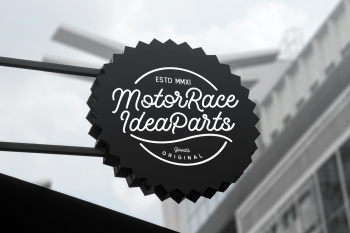 Free Rounded Sign Mockup Free Rounded Sign Mockup