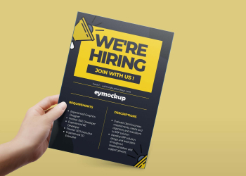 Free Single Page Flyer Mockup - Graphicfolks