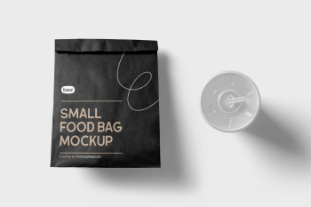 Free Small Food Bag Mockup