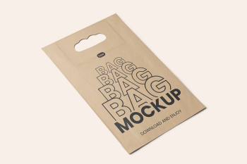 Free Small Food Paper Bag Mockup