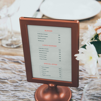 Free Small Stand Menu Mockup