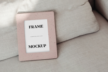 Free Small Thick Photo Frame Mockup