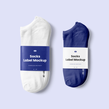 Free Socks with Label Mockup Free Socks with Label Mockup