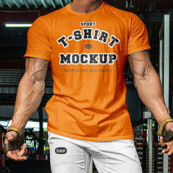 Free Sport Technical T-Shirt Mockup