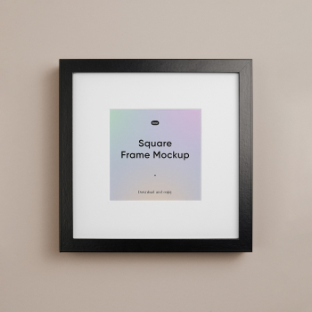 Free Square Frame Mockup