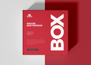 Free Square Mailing Box Mockup mailer box mockup Free Square Mailing Box Mockup mailer box mockup