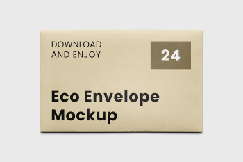 Free Stationery Envelope Mockup