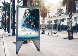 Free Street Billboard Mock-up For Advertisement 