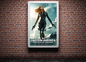 Free Street Billboard Mock-up Psd For Advertisement captain america the wintr holoier -4414 