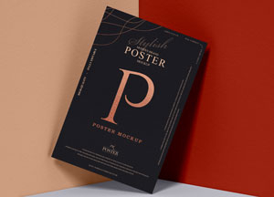 Free Stylish Branding Poster Mockup poster p fosten mockup 