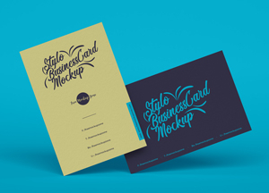 Free Stylo Business Cards Mockup For Branding 2019 mockup card mockup Free Stylo Business Cards Mockup For Branding 2019 mockup card mockup