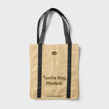 Free Textile Shopping Bag Mockup Free Textile Shopping Bag Mockup