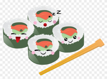 Free To Use &, Public Domain Sushi Clip Art - Kawaii Food Shower Curtain Free To Use &, Public Domain Sushi Clip Art - Kawaii Food Shower Curtain