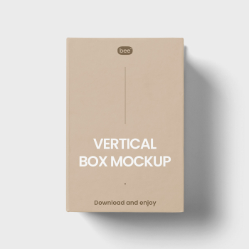 Free Vertical Box Mockup Free Vertical Box Mockup