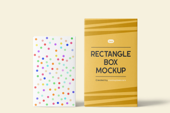 Free Vertical Boxes Mockup